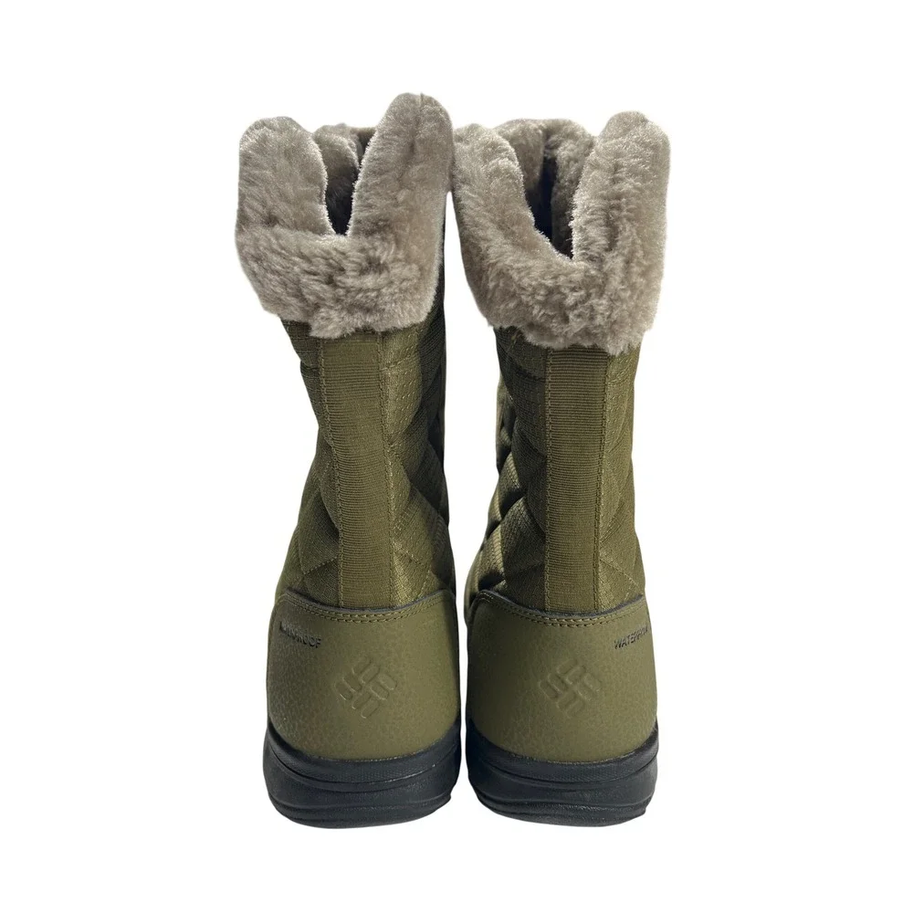 Columbia Minx Shorty III Winter Boot Size 11 Nori Green Waterproof Insulated NWT